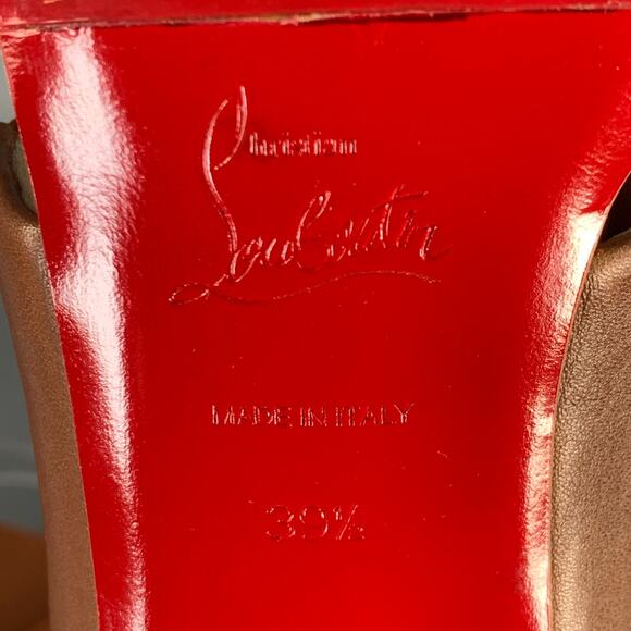 Size 9.5 Patrouille Brown Leather Elastic Straps Block Heel Sandals - Picture 8 of 8